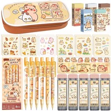 Cute Kawaii Capybara School Supplies,Capybara Mechanical Pencil Set Birthday ...