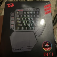 Redragon DITI Mechanical Gaming Keyboard - Black/Red Switch