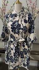 Navy Floral Dress Size S