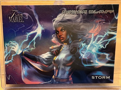 #ad #ad 2023 Marvel Flair Storm Power Blast PB33 Insert X Men Fleer Card $2.00