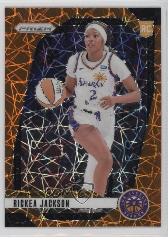 2024 Panini Prizm WNBA Orange Velocity Prizm Rickea Jackson #60 13kb