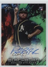2018 Topps Fire Green 19/75 Paul Blackburn #FA-PB Auto h7i