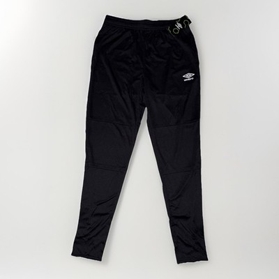 Umbro NWT Pants Mens Size Small Black Zippered Leg Track Tapered Lightweight