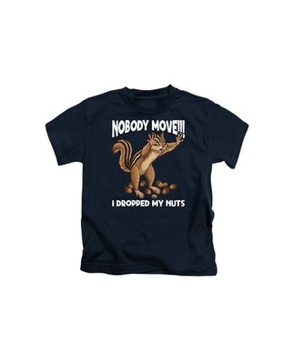 Nobody Move I've Drop My Nuts Erwachsene T-Shirt lustig unhöflich Eichhörnchen Meme Top