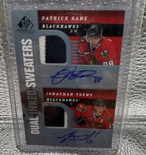Upper Deck 2008-09 SP Game Used INK-TK Kane/Toews Dual Auto Patch #24 /25