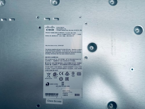 Cisco Catalyst 3850 48 Port Gigabit Managed Switch LAN Base - WS-C3850-48T-L - Picture 16 of 24