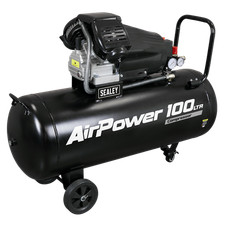 Sealey SAC10030VA 100L V-Twin Direct Drive Air Compressor 3hp