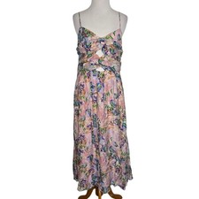 NWT ASTR The Label Emine Dress Romantic Floral Midi Soft Girl Summer Women Large
