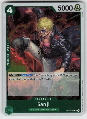 Sanji EB01-014 Rare Foil Extra Booster: Memorial Collection One Piece TCG