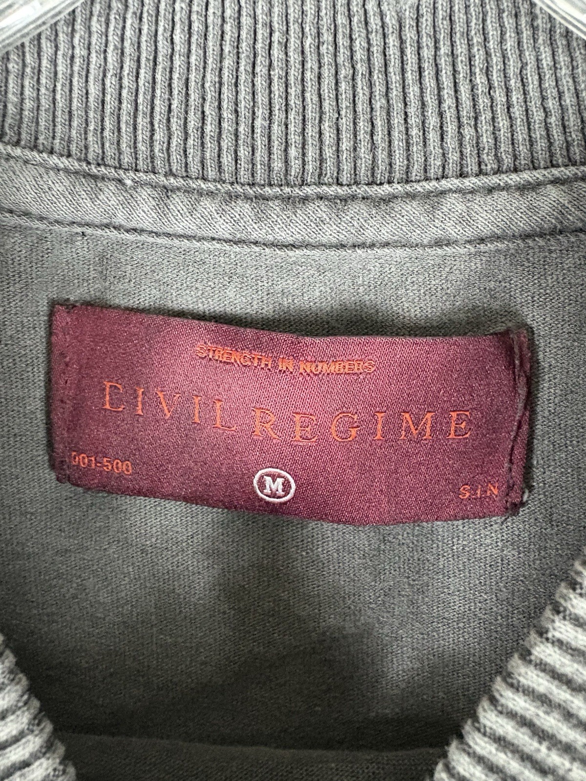 Civil Regime T-shirt Men's Medium Gray Free To Dream 199X Distressed Street Wear