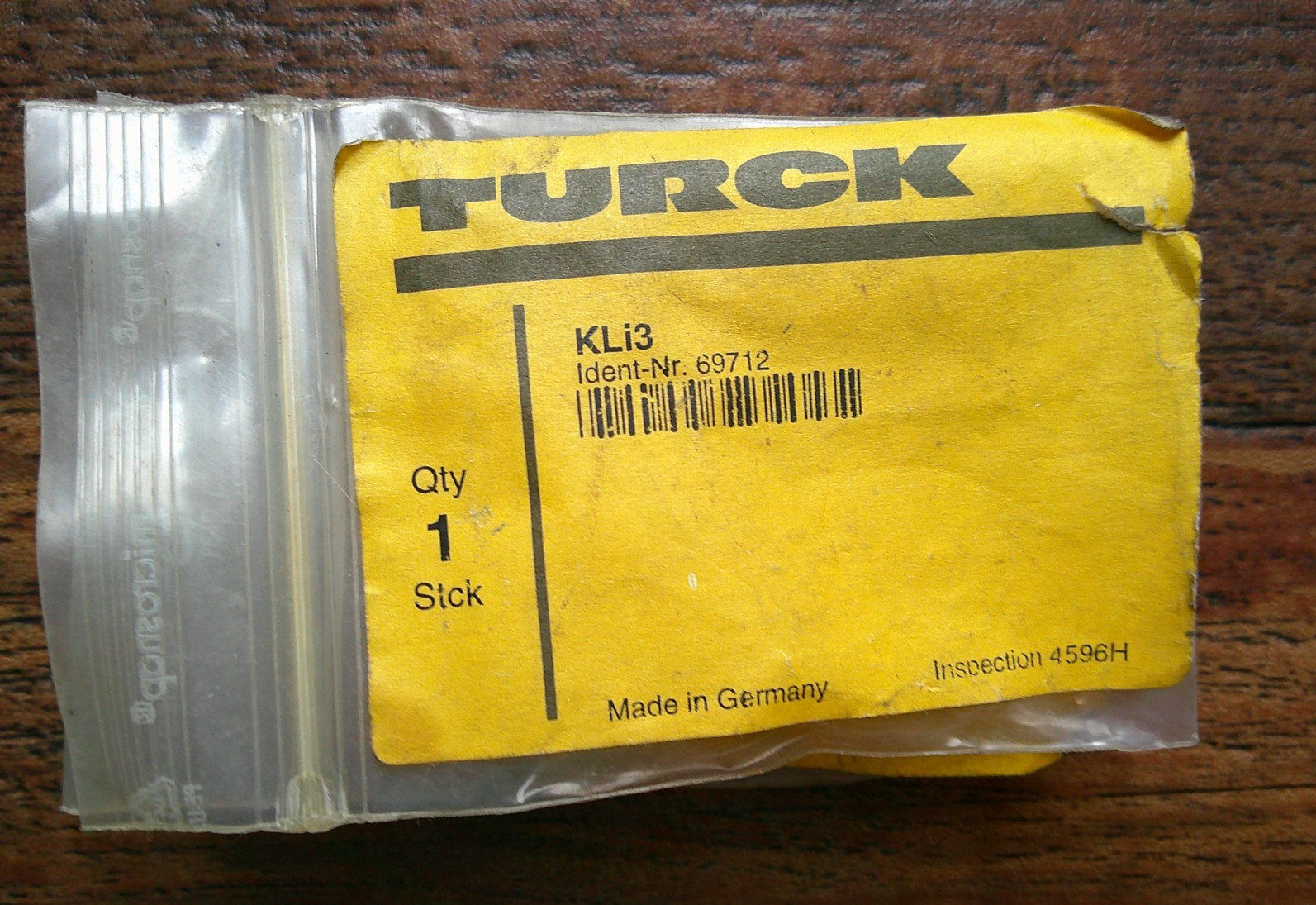 (1) TURCK KLI3 HARDWARE KIT