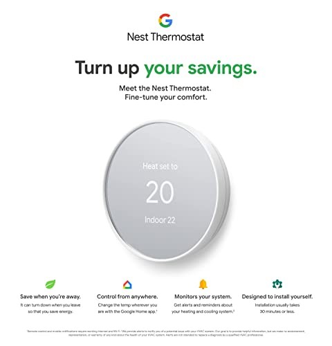GOOGLE NEST SMART PROGRAMMABLE WIFI THERMOSTAT CHARCOAL - Picture 5 of 5