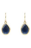 Latelita Petite Tropfenohrringe Blau Saphir Hydro Goldfarbe