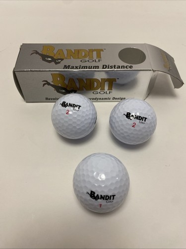 Bandit Golf Maximum Distance Non Conforming Golf Balls Sleeve Of 3 - Picture 1 of 9