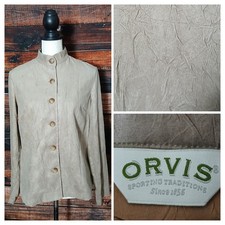 Orvis Jacket Blouse Top Size 6 Textured Crepe...