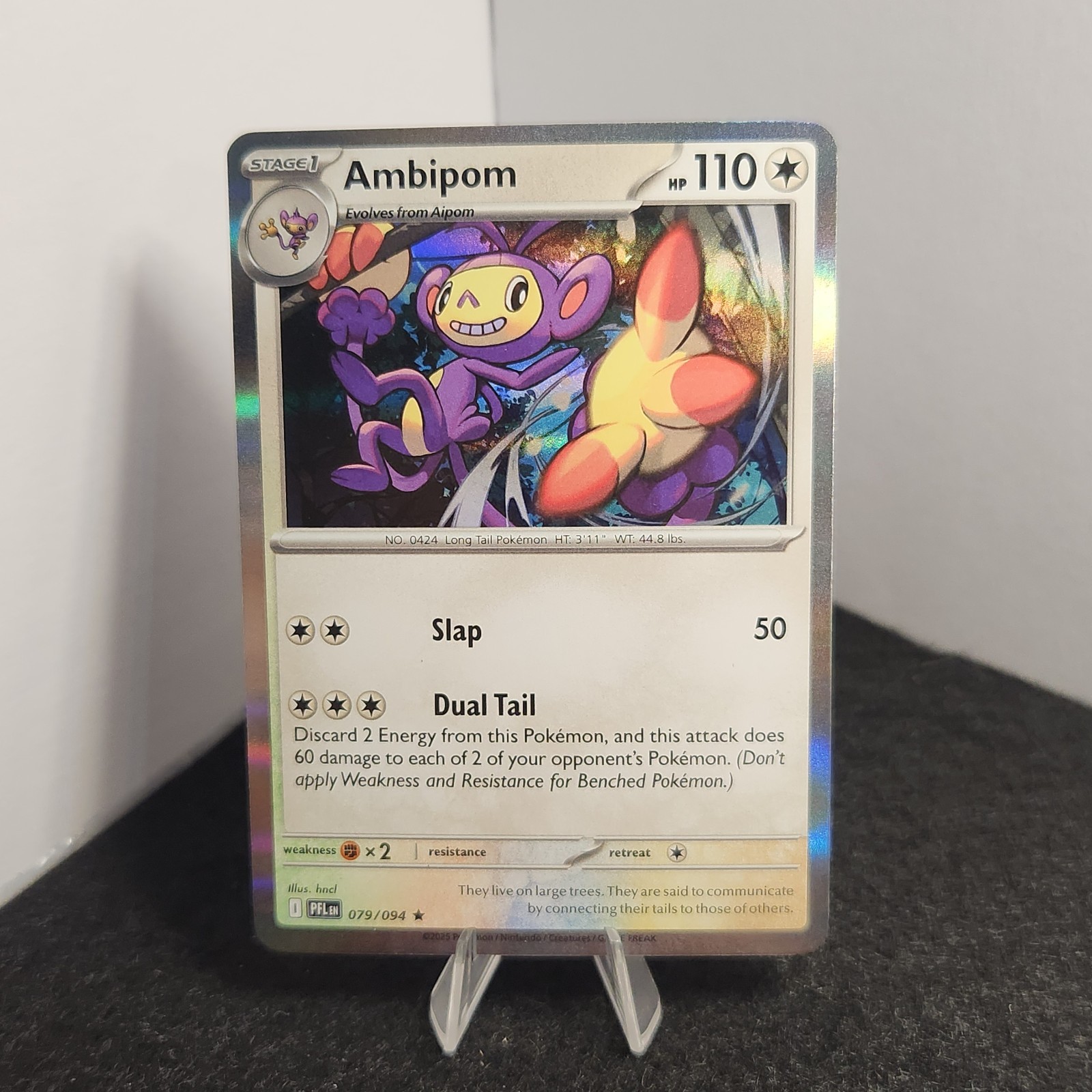 Ambipom 079/094 Me02: Phantasmal Flames Holo