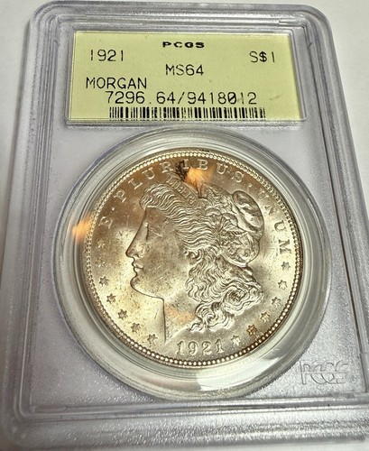 1921 Morgan Silver DOLLAR PCGS MS 64 OGH Gen 3.0 with Toning - FB1 Video!!