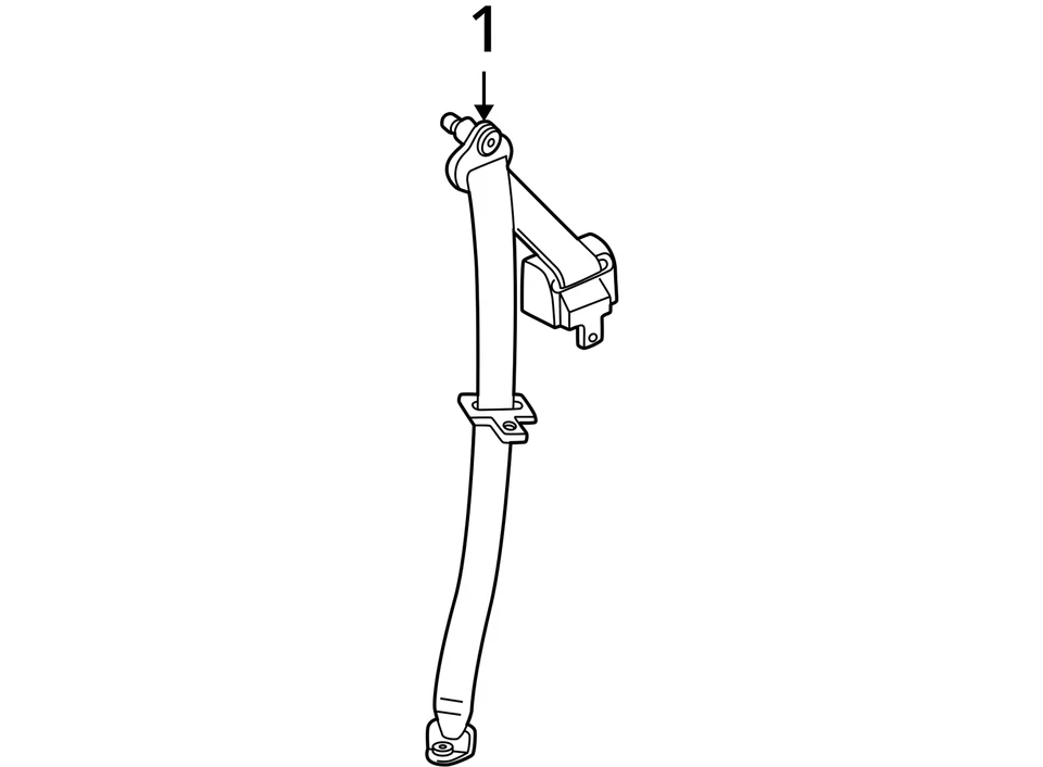KIT DE CINTURÓN PARA SATURN LW200 LW300 2003 R/ASIENTO RETR SI *N 22673496 - NUEVO OEM Foto 3 de 3