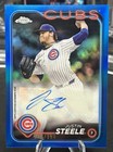 <!--F#f_0-->Justin Steele Auto Blue Refractor /150 2024 Topps Chrome<!--F/-->