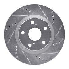 For Renault Megane 05-09 Brake Rotor eLINE Drilled & Slotted 1-Piece Front