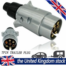 Heavy Duty 12V 7 Pin Electric Trailer Towing Plug Wiring Connector Socket Towbar