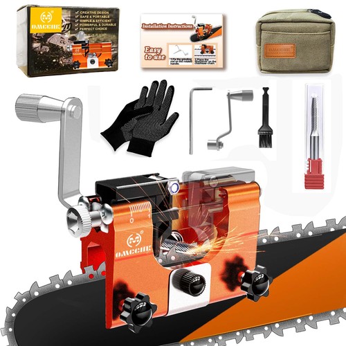 Chainsaw Sharpener Jig, Chain Saw Sharpener Tool with High Hardness Tungsten ...
