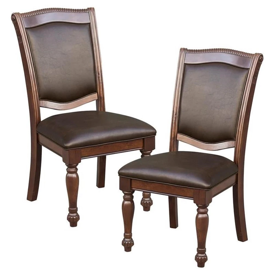 Lexicon Lordsburg Wood Dining Room Side Chairs in Brown Cherry (Set of 2) - Image 2 of 4