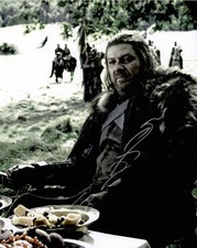 Sean Bean Autographed 10x8 Photo Game of Thrones Ned Stark AFTAL COA 5623