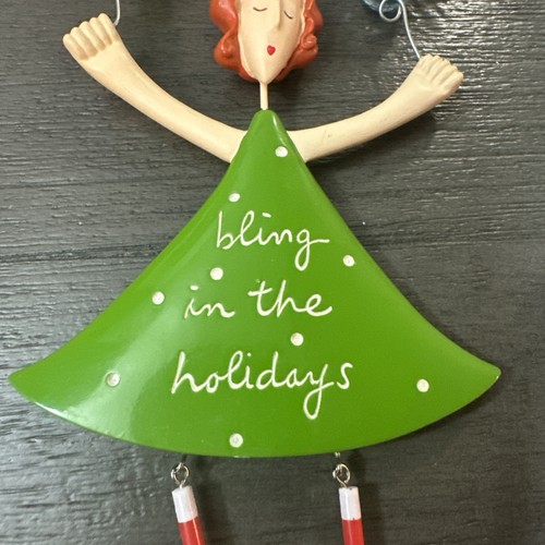 Sandra Magsamen Christmas Hanging Wall Door Decor Bling In The Holidays  - Picture 4 of 10