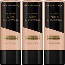 MAX FACTOR Lasting Performance Liquid Foundation - 106 Natural Beige *PACK OF 3*