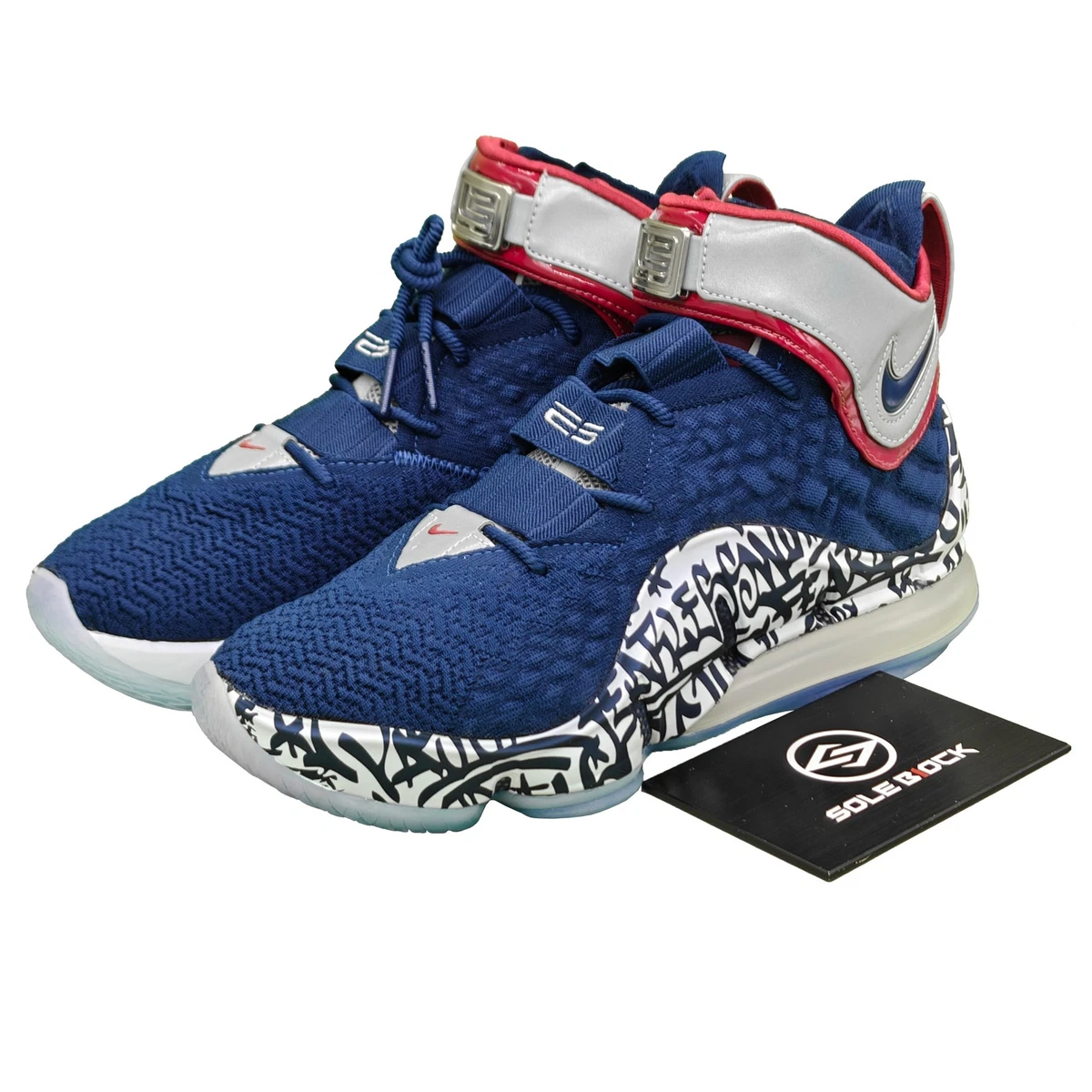 Nike LeBron 17 EP LeBron 4 Cold Blue Graffiti for Sale
