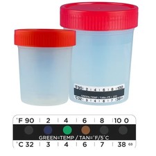 Ovus Medical Urine Specimen Cups With Temperature Strip - Fast Shipping