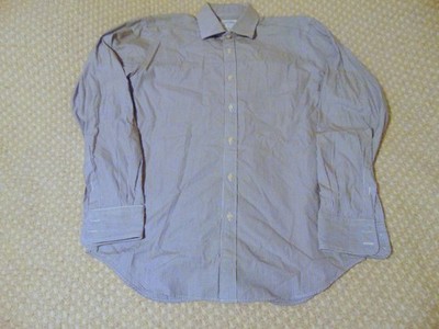 Quiet Luxury T.M. Lewin Shirt 16/35 | Slim Fit Pinstripe | British Heritage