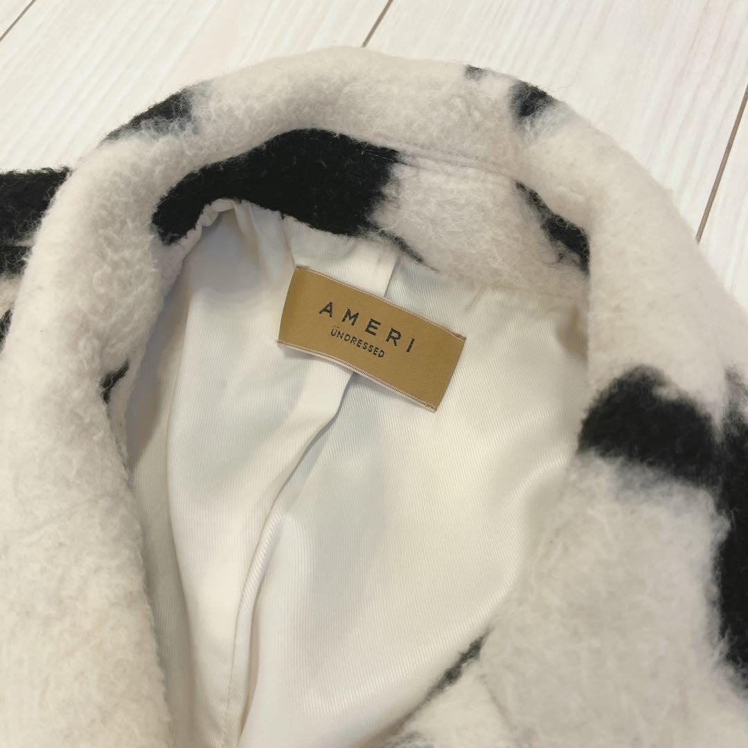 AMERI UND SHADOW FLOWER WOOL COAT Wool coat - image 3