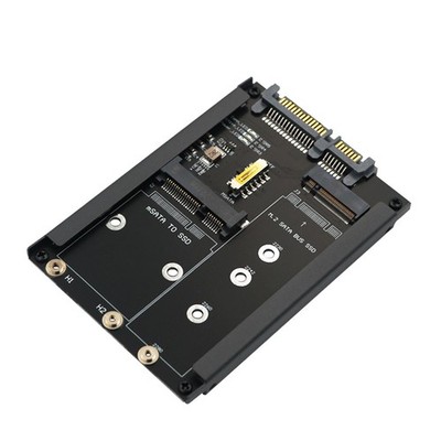 2In1 MSATA + B Key/B+M Key M.2 SSD auf 2,5  Adapterkarte mit GehäUsesockel 1368