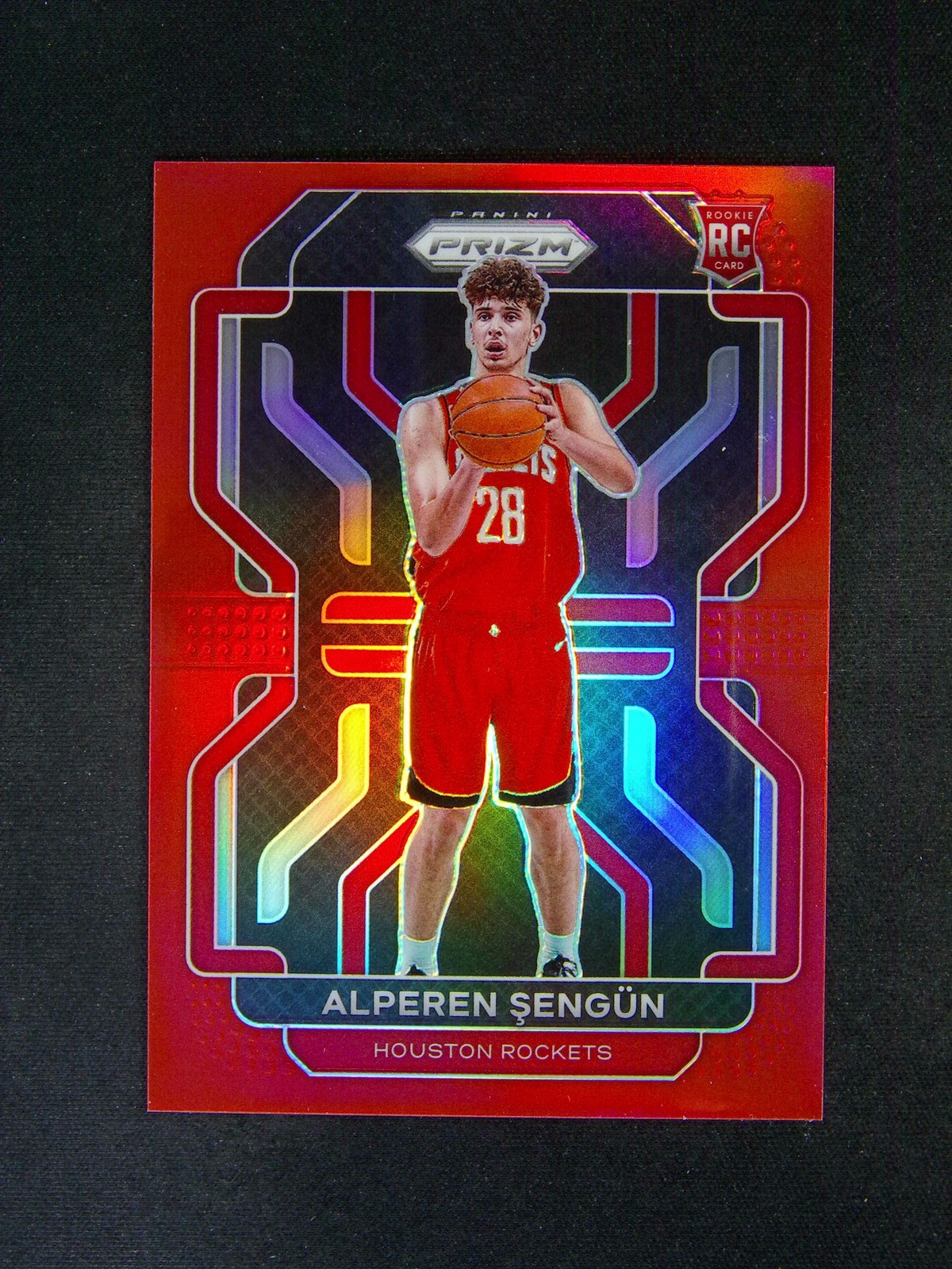 2021-22 Panini Prizm Alperen Sengun #318 RC Rookie Color Match Red /299