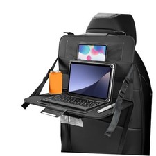 Car Steering Wheel Tray, Foldable Car Laptop Desk Eating Food Tray with Black