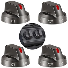 For Samsung Electric Range Oven NE63T8111SG/AA 4Pcs Stove Knobs DG94-03500A/Z