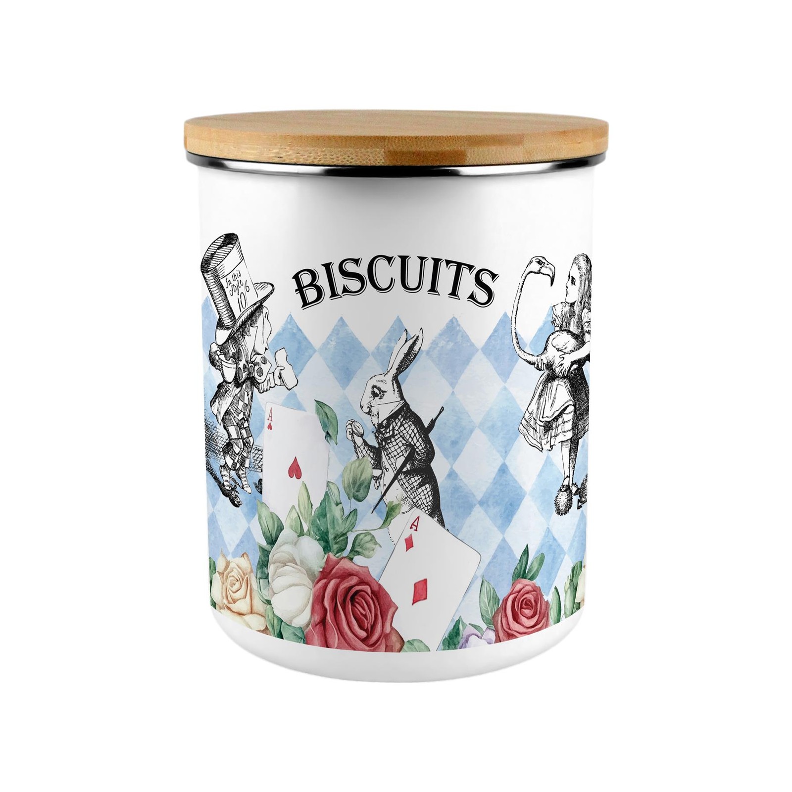 B&Q -  Alice's Adventures In Wonderland Extra Large Biscuit Tin - Image 2