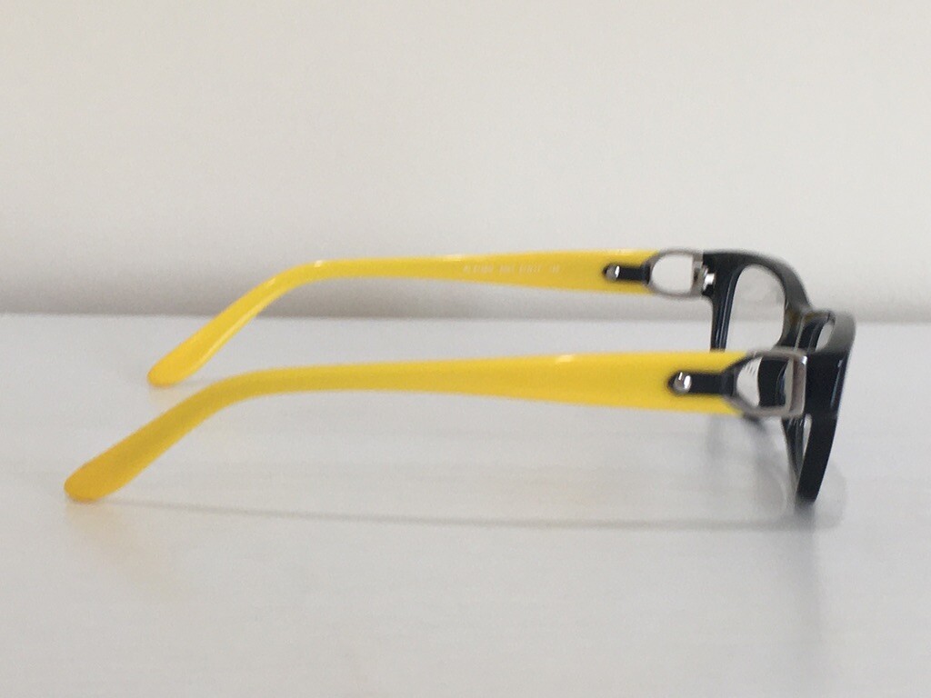 Ralph Lauren RL 6106Q 5001 Rectangle Black Yellow Eyeglasses  display picture 2