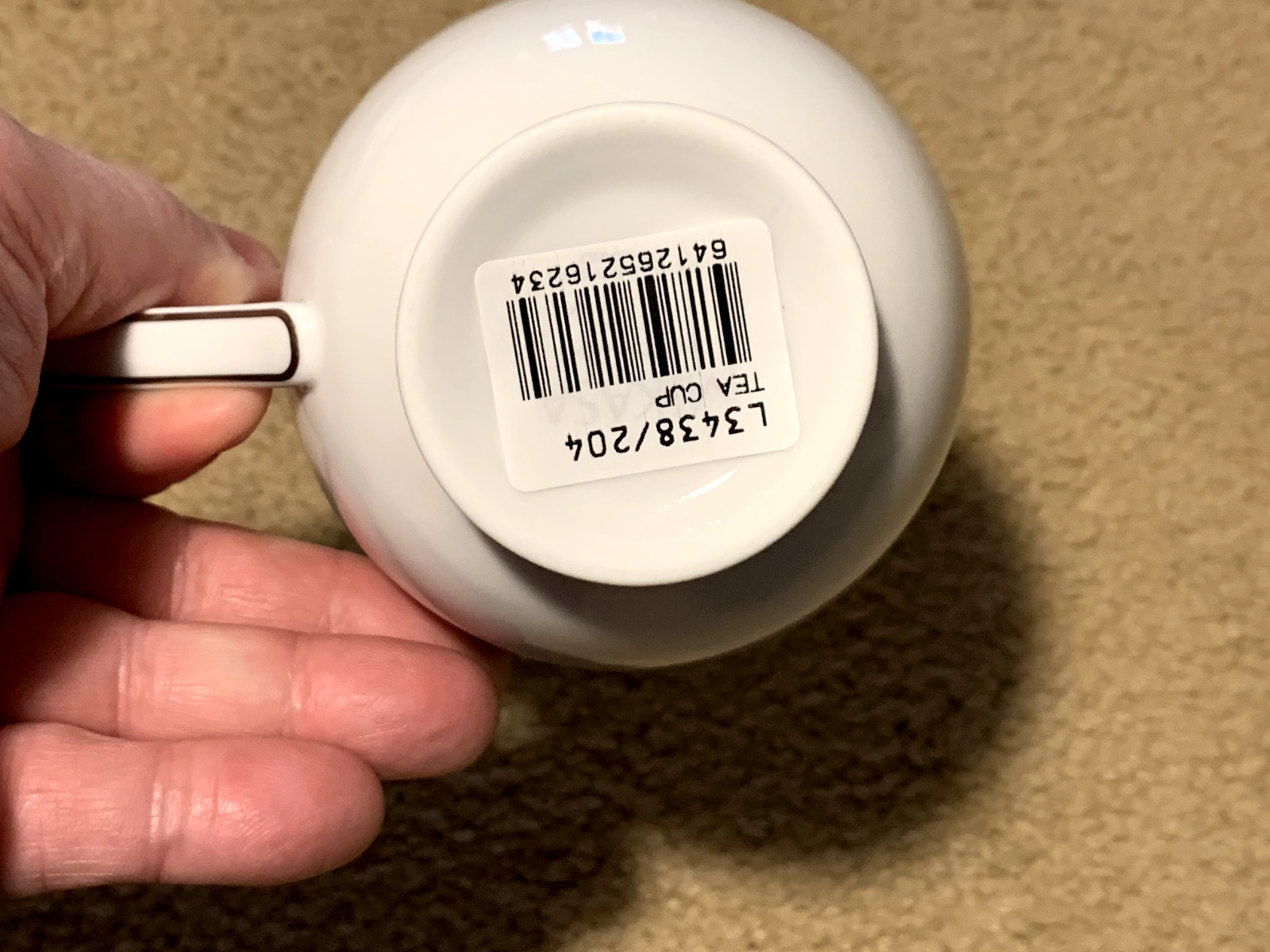 Coffee/ Tea Cups 9 oz Mikasa Parchment New L3438 Dishwasher Safe ( lot of 2 )