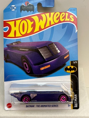 Nuevo en paquete 2023 Hot Wheels Mainline Batman: The Animated Series 169/250 Purple Batman - Imagen 1 de 5