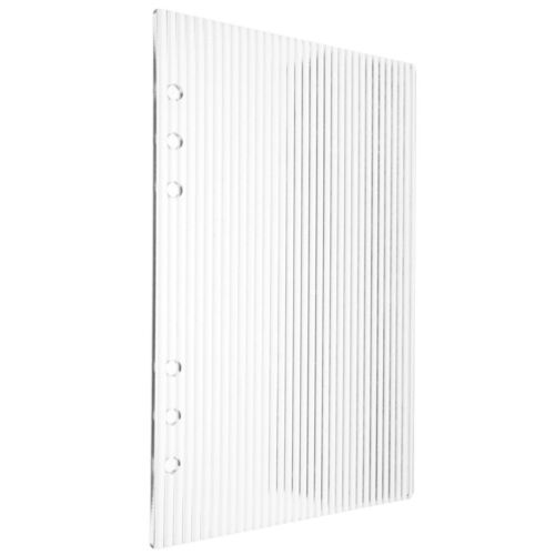 Clear Acrylic Binder Notebook Cover Binder 6-Ring A5 Acrylic Planner Budget