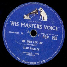 ELVIS PRESLEY My Baby left me/I want you, I need you 78rpm Schellackplatte S7727
