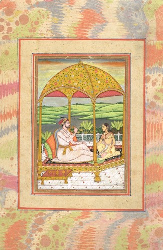 Indiano Art Dipinto Di Imperatore E Imperatrice Enjoying Qualità Volta - Picture 2 of 6