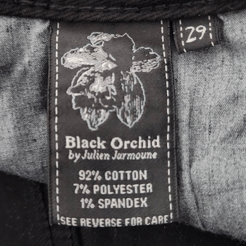 Black Orchid Black Distressed Jean Shorts NWT Size 29 Cut-Off Black Denim Shorts - 第 9/11 張圖片