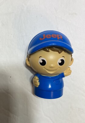 Mega Bloks Block Buddy 3  JEEP Figure Blue Cap & Shirt