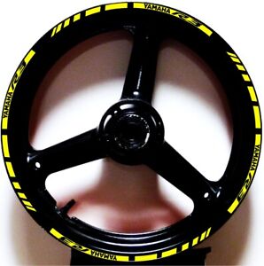 YELLOW GP STYLE CUSTOM RIM STRIPES WHEEL DECALS TAPE 