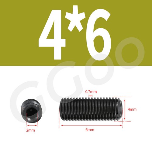 M3 - M12 Black Socket Set Screws w/ Cup Point A2 Stainless Steel DIN 916 - Picture 17 of 81