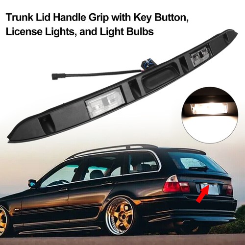 Car Boot Lid Tailgate Switch with license plate light For BMW E46 Sedan 323i 325 - Picture 3 of 18